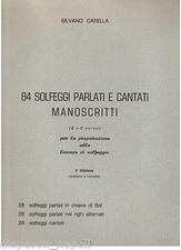Carella: 84 Solfeggi Parlati e