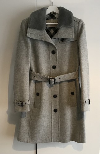 Cappotto grigio burberry uk - grigio,