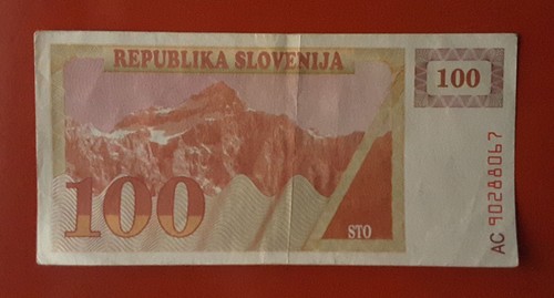 Banconota 100 tolarjev - 100, 1990