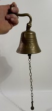 Campana da parete vintage in ottone fuso bronzo decorazione retrò campana cantina festa Bell HL13