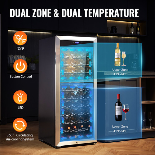 Vevor refrigeratore vino frigo - refrigeratore,