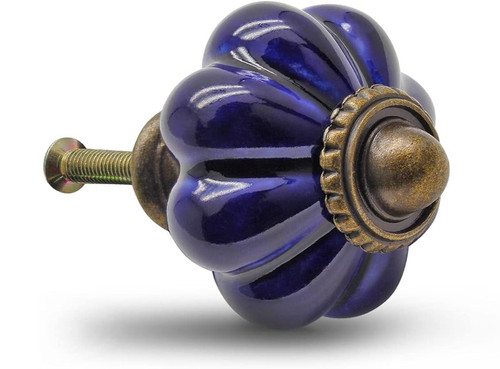 Vetro blu cobalto stile - (2),