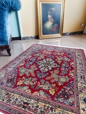 Tappeto di lana vintage annodato a mano - modello unico - 4,3 piedi x 3,3 piedi 