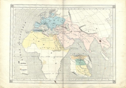 Carta geografica antica - , mondo