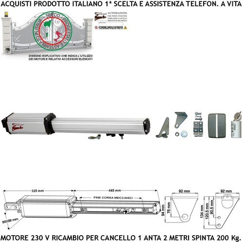 Motore 230 corsa 300 - motore,