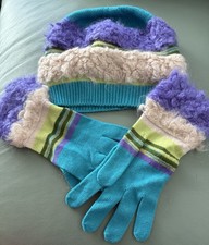 Cappello e guanti donna Missoni set 2 pezzi taglia M