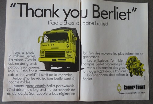 Publicite presse camion ford - ,
