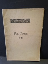 VIGNOLA Modena 1904 Nozze