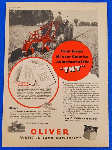 1947 oliver corporation raydex - oliver,