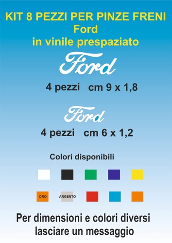 Adesivi pinze freni ford - pinze,