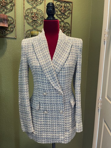 100 authentic zara blue - authentic, tweed