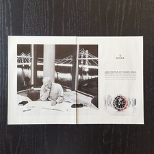 2000 Rolex GMT Master II ref. 16710 Norman Foster - Original AD Pubblicità Vint