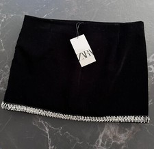 Minigonna ZARA velluto nero