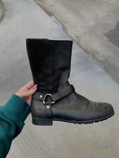 Stivali Da Donna Prada N 37 Con Zip In Pelle stivaletto cinturino borchie