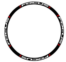 adesivi cerchi bici -  16 adesivi Focus  + 32 loghi adesivi  Focus