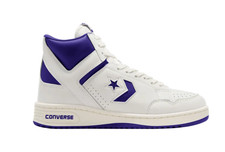 TAGLIA 12 UOMO - Converse Weapon Mid Bianco Viola A11211C LAKERS NUOVE LA