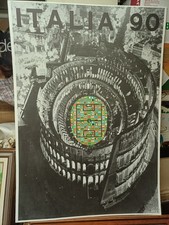 ALBERTO BURRI MANIFESTO ITALIA 90 SET COMPLETO 6 POSTER LITOGRAFIA PERUZZO