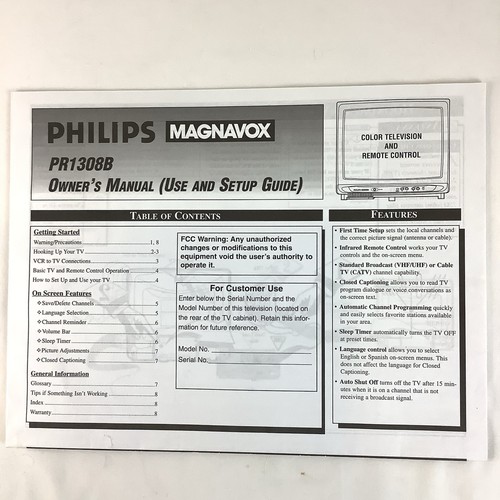 Philips magnavox colori e - a,