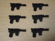 6x Han Solo Repro Blaster nero - arma Star Wars per personaggi intenditori vintage