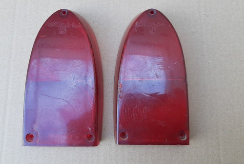 Plastiche fanali rosse carello - fanali,
