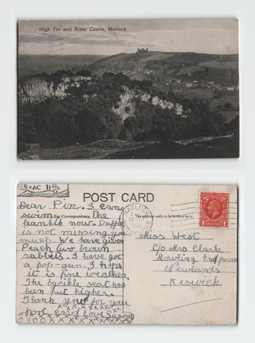 Postcard high tor and riber - -,