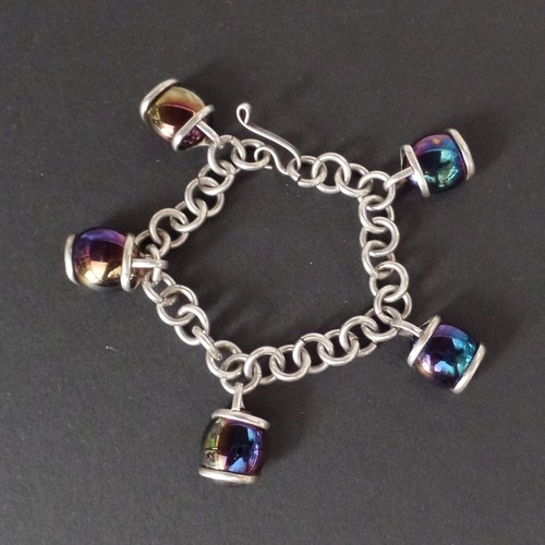 Bracelet with 5 charms - 7.5",