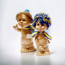 Collectible dolls 90's vinyl retro toys lot of 2  HIGHLY RARE