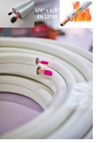 Tubo refrigerante rame - rame, 1/4"
