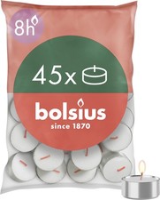 Bolsius D light Tealight 45 pezzi in sacchetto Lunghezza durata 8 ore Candele