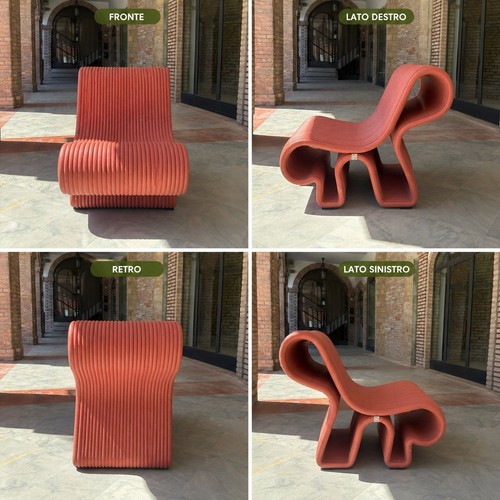 Chaise design stampa in - 3d,