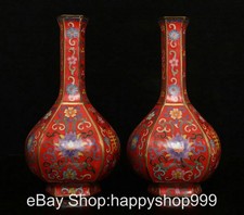 Coppia vasi bottiglia 6 lati