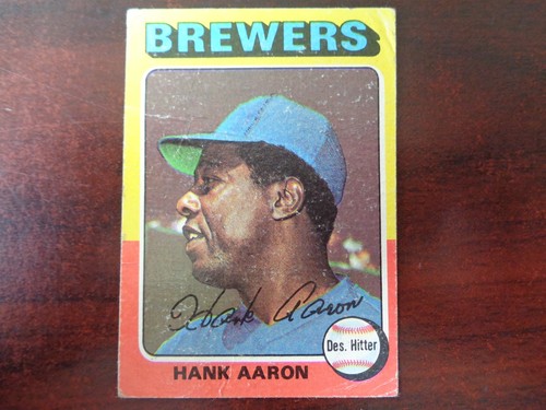 1975 topps mini hank aaron - mini,