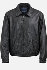 Giacca uomo pelle nera