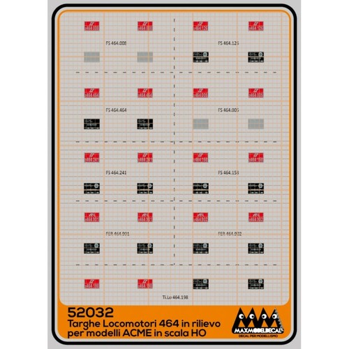 M52032 max model decal e464 - decal, 3d