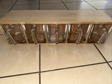 Vintage Ikea Forhoja Spice Cabinet, Glass Drawers/Scoops Storage Used * 1 Chip