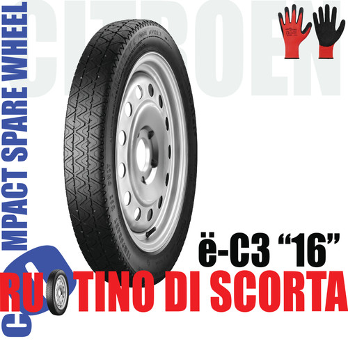 Kit ruotino scorta 16 - ruotino,