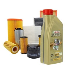 KIT TAGLIANDO 5 LT OLIO CASTROL 5W30+4 FILTRI NISSAN MICRA V K14 1.5 DCI da 2016