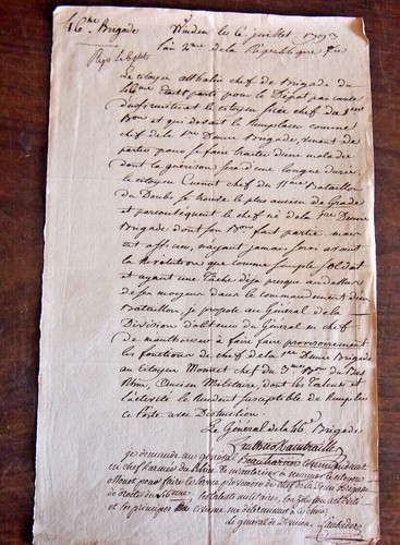 Landau 1793 lettre du - 1793,
