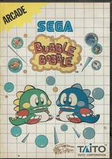 Videogioco SEGA Master Boubble Bobble ORIGINALE libretto B33
