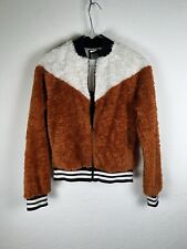 Giacca Giacchetta Bomber Nike Marrone Bianco Taglia XS Donna Women Jacket