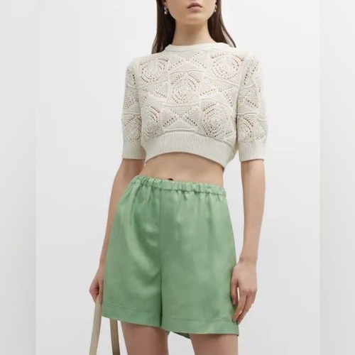 Crop top all - 'uncinetto, loulou
