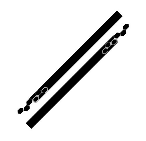 5pz adesivi racing strisce - 5pz,