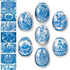 Uovo di Pasqua Avvolgi Blu