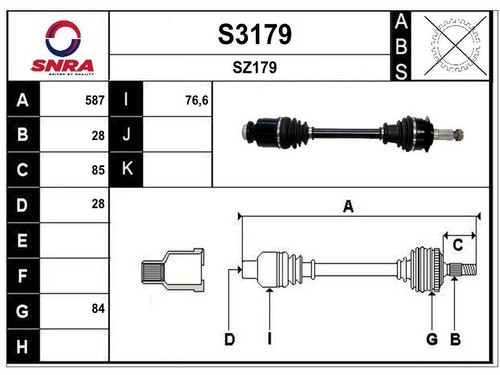 Albero motore suzuki sx4 0 - sx4, 2.0