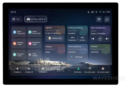 Waveshare display touch - touch, 14