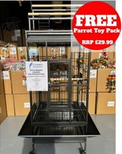 Parrot-Supplies Lakeland Play Top Gabbia per pappagalli - Bianco