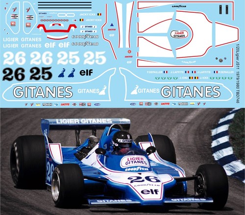 Decals for ligier js11 - decals,