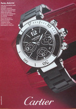 Pubblicità Advertising Werbung Italia 2008 OROLOGIO WATCH CARTIER PASHA SEATIMER