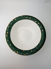 Sakura Galaxy Green Holiday YOU PICK Serving Plates/ Bowl  w/14K Gold Stars 1999