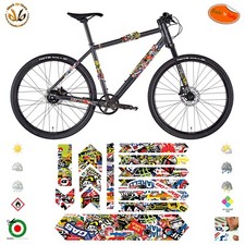Kit adesivi strisce vinile telaio bici strada mtb sponsor MGP sticker bomb strip